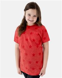 Code Five 2229 Youth Star Print Tee