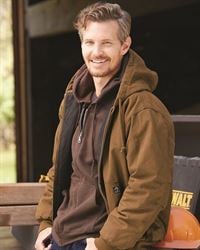 preview image of DRI DUCK 5020 Cheyenne Hooded Boulder Cloth Jacket with Tricot Quilt Lining