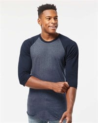 preview image of Tultex 245 Unisex Fine Jersey Raglan T-Shirt
