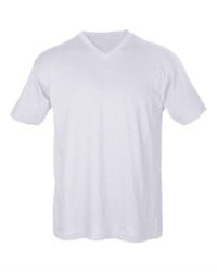 preview image of Tultex 206 Unisex Fine Jersey V-Neck T-Shirt