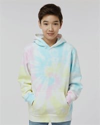 preview image of Independent Trading Co. PRM1500TD Youth Midweight Tie-Dye Hooded Pullover