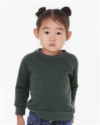 preview image of BELLA + CANVAS 3901T Toddler Sponge Fleece Raglan Sweatshirt