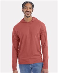 preview image of ComfortWash by Hanes GDH280 Garment-Dyed Jersey Hooded Long Sleeve T-Shirt