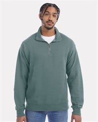 ComfortWash by Hanes GDH425 Garment-Dyed Quarter-Zip Sweatshirt