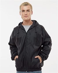 preview image of Burnside 9728 Hooded Nylon Mentor Jacket