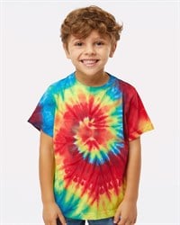 Dyenomite 330MS Toddler Spiral Tie-Dyed T-Shirt