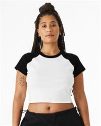 preview image of BELLA + CANVAS 1201 Women's Micro Rib Raglan Baby Tee