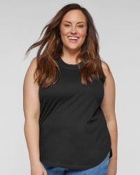 preview image of LAT 3892 Women's Curvy Relaxed Fine Jersey Tank