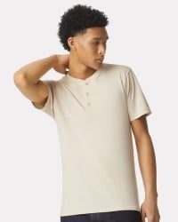 American Apparel 2004CVC CVC Henley Tee