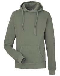 preview image of J. America 8730 Pigment-Dyed Fleece Hooded Sweatshirt