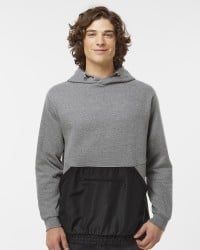 preview image of MV Sport 23112 Mixed Media Hooded Sweatshirt