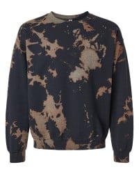 preview image of Dyenomite 681BW Essential Fleece Bleach Wash Crewneck Sweatshirt