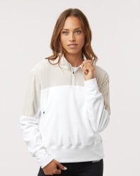 preview image of Adidas A601 Women's Fleece Quarter-Zip Pullover