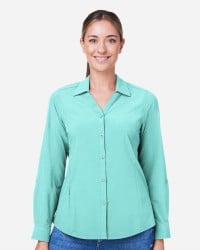 preview image of CORE365 CE510LW Women's Ultra UVP® Long Sleeve Marina Shirt