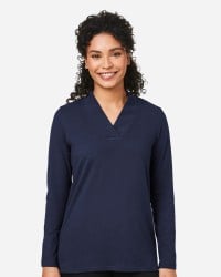 preview image of Devon & Jones DP121W Women's Raleigh Shawl Collar Knit Top
