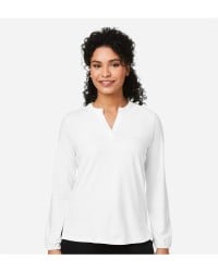 preview image of Devon & Jones DP122W Women's Raleigh Half-Placket Knit Top