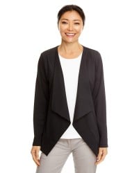 preview image of Devon & Jones DP465W Women's Perfect Fit Draped Open Blazer