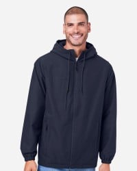 preview image of Harriton M73 Unisex Flex Twill Hooded Jacket