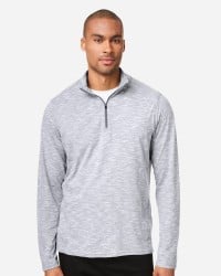 preview image of North End NE415 Men's Eclipse Jacquard Quarter-Zip Pullover