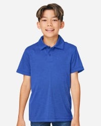 preview image of Team 365 TT51HY Youth Zone Sonic Heather Performance Polo