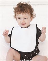 preview image of Rabbit Skins 1003 Infant Contrast Trim Terry Bib