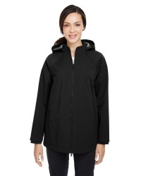 preview image of North End NE718W Women's City Hybrid Soft Shell Hooded Jacket