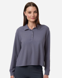 preview image of Adidas A1008 Women's Beyond Long Sleeve Loose Polo