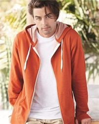 preview image of Independent Trading Co. PRM90HTZ Unisex French Terry Heathered Hooded Full-Zip Sweatshirt