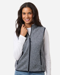 preview image of North End NE731W Women's Jasper Jacquard Fleece Vest
