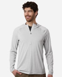 preview image of HUK H1200668 Men's Atoll Half-Zip Hooded Pullover