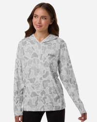 preview image of HUK H6130037 Women's Coldfront+ KC Print Hooded Sweatshirt