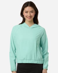 preview image of CORE365 CE520LW Women's UltraUVP Shoreline Long Sleeve Hooded Pullover