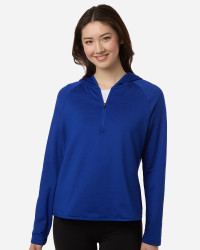 preview image of Team 365 TT200W Women's Qualify Quarter-Zip Hooded Pullover