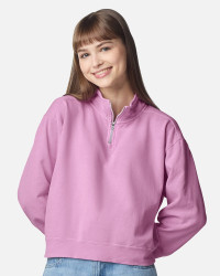preview image of Comfort Colors 1580L Women's Garment-Dyed Mid-Length Quarter-Zip Sweatshirt