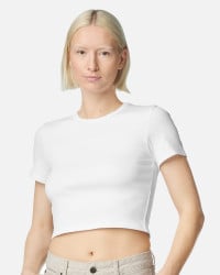 preview image of American Apparel BR210 Women's Baby Rib Cropped Tee