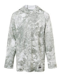 preview image of HUK H712L003 Youth Pursuit Mossy Oak Printed Hooded Long Sleeve T-Shirt