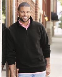 preview image of J. America 8634 Heavyweight Quarter-Zip Fleece Sweatshirt