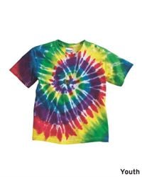 Dyenomite 20BMS Youth Multi-Color Spiral T-Shirt