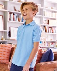 preview image of Hanes 054Y Youth Ecosmart Jersey Sport Shirt