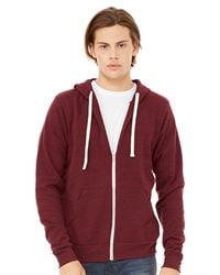 preview image of Bella + Canvas 3909 Unisex Triblend Sponge Fleece Full-Zip Sweatshirt