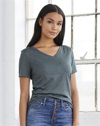 preview image of Bella + Canvas 6405 Women's Relaxed Short Sleeve Jersey V-Neck Tee