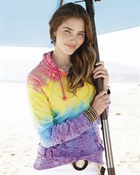 preview image of MV Sport W1162 Women's Courtney Burnout V-Notch Sweatshirt