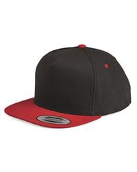 Yupoong 6007 Five-Panel Flat Bill Cap