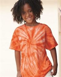 preview image of Dyenomite 20BCY Youth Cyclone Vat-Dyed Pinwheel Short Sleeve T-Shirt