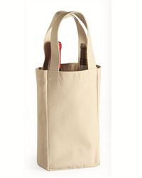 preview image of Liberty Bags 1726 10 Ounce Cotton Canvas Double Bottle Wine Tote