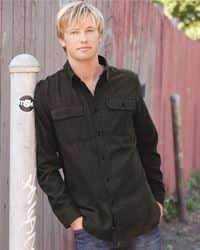 preview image of Burnside 8200 Long Sleeve Solid Flannel Shirt