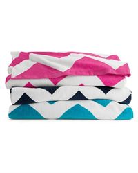 preview image of Carmel Towel Company C3060X Chevron Velour Beach Towel