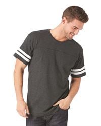 LAT 6937 Adult Football Fine Jersey Tee