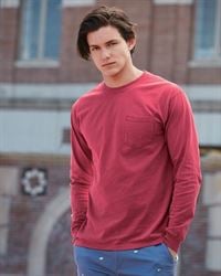 preview image of Comfort Colors 4410 Garment Dyed Heavyweight Ringspun Long Sleeve Pocket T-Shirt