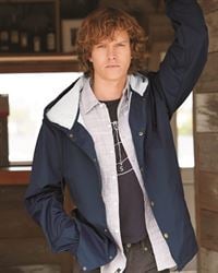preview image of Independent Trading Co. EXP95NB Hooded Water Resistant Windbreaker Jacket